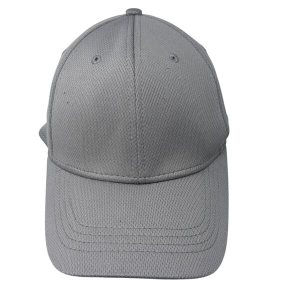 Athletic Works Fitted Hat Gray L/XL Lightweight Vented Holes 6 Panel Blank - Picture 1 of 8